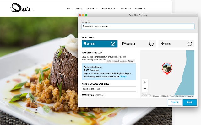 Tripidee Button for Chrome from Chrome web store to be run with OffiDocs Chromium online
